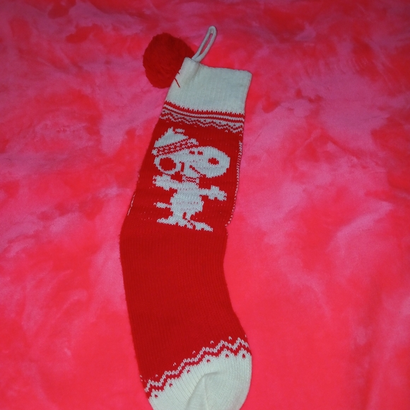 VTG 1958 Hallmark Snoopy Holiday Stocking Knit W/PomPom AMAZING CONDITION - Picture 9 of 12